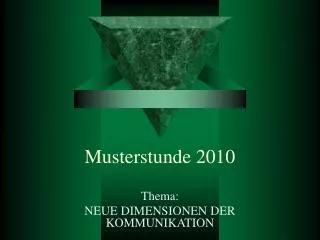 musterstunde 2010
