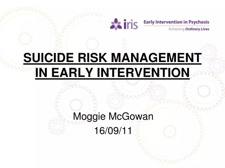 suicide risk management in early intervention