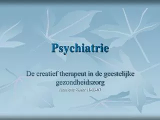 psychiatrie