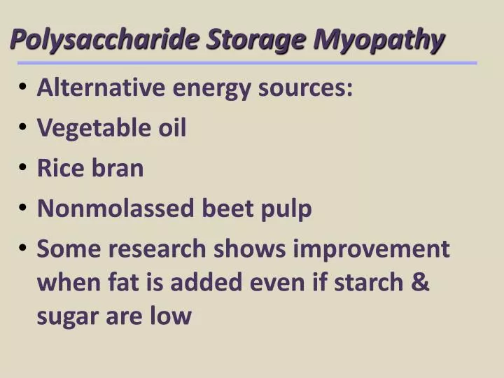 polysaccharide storage myopathy