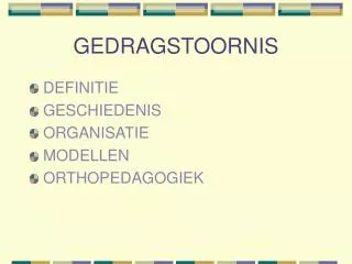 gedragstoornis