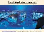 Data Integrity Fundamentals - slide 1