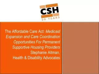 Major Provisions of the ACA Affecting Low Income Populations
