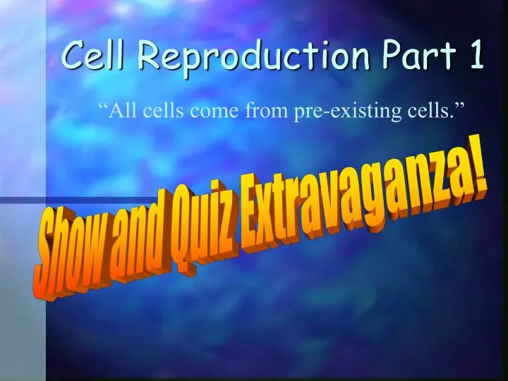 cell reproduction part 1
