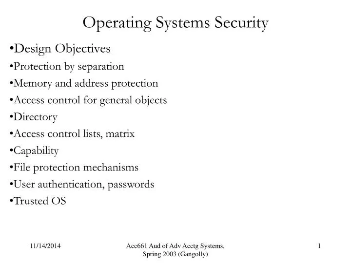 operating systems security