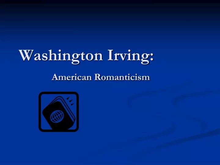 washington irving american romanticism