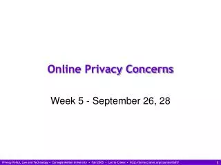 Online Privacy Concerns