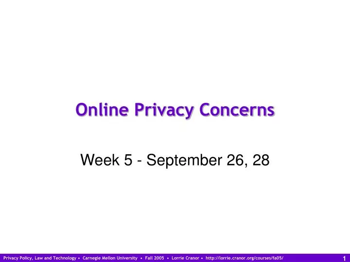 online privacy concerns