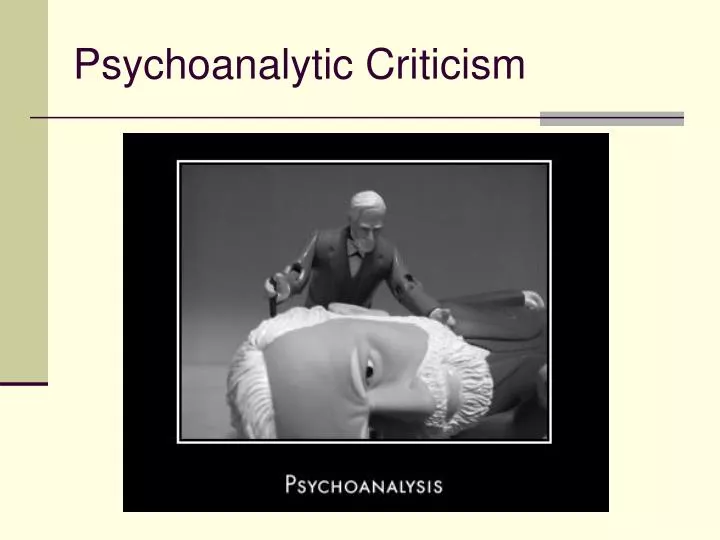 psychoanalytic criticism