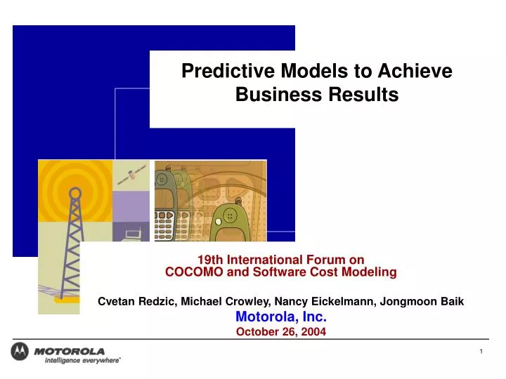 predictive models to achieve business results