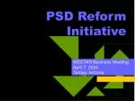 PSD Reform Initiative Meeting Summary - WESTAR, April 2004, Tempe, Arizona - slide 1