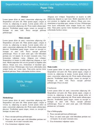 department of mathematics statistics and applied informatics isti2013 paper title authors