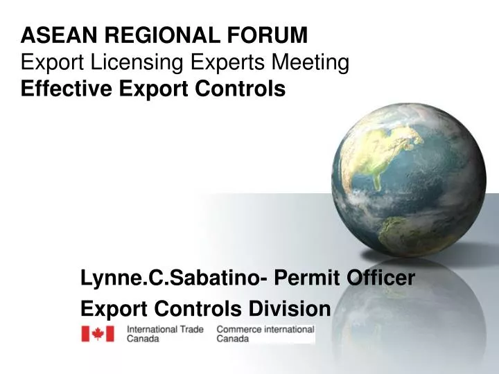 asean regional forum export licensing experts meeting effective export controls