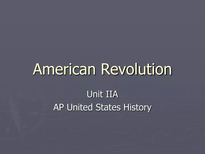 american revolution