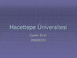 hacettepe niversitesi