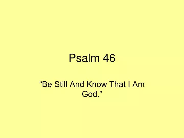 psalm 46