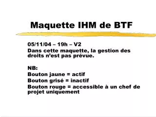 maquette ihm de btf