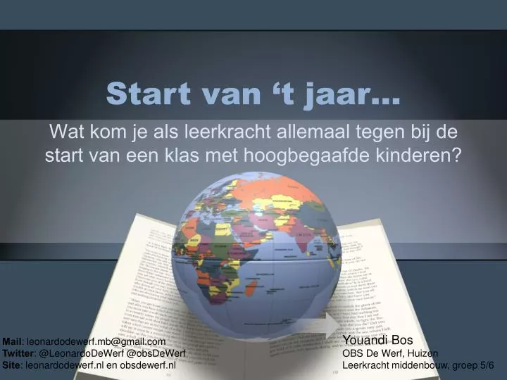 start van t jaar