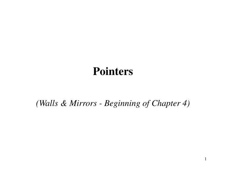 pointers