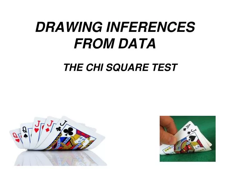 drawing inferences from data