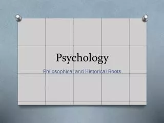 Psychology