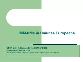 imm urile n uniunea european