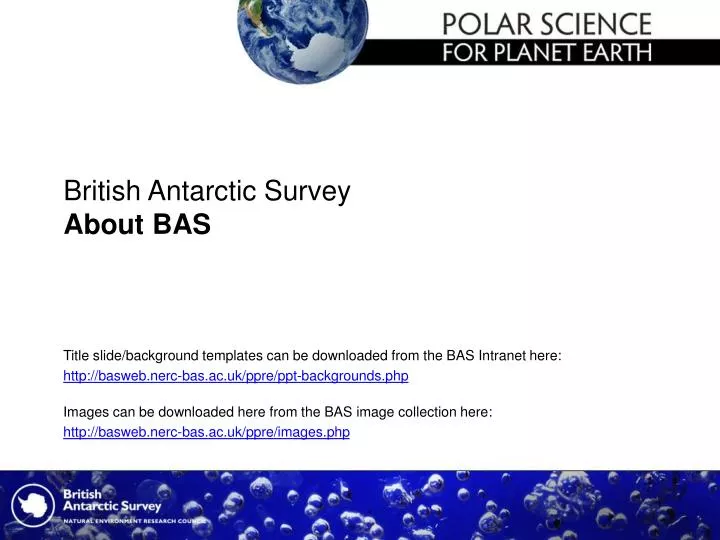 british antarctic survey about bas