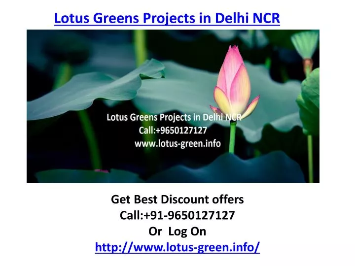 lotus greens projects in delhi ncr