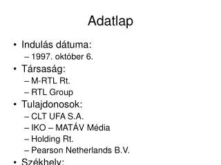 adatlap