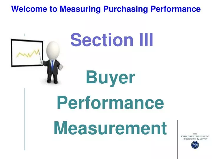 welcome to measuring purchasing performance