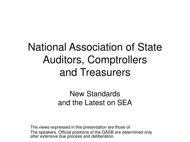 national association of state auditors comptrollers and treasurers