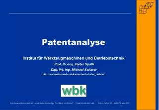patentanalyse