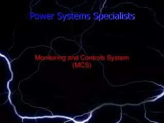 Power Systems Specialists
