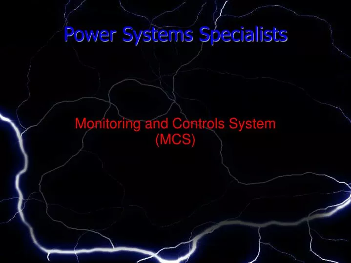 power systems specialists