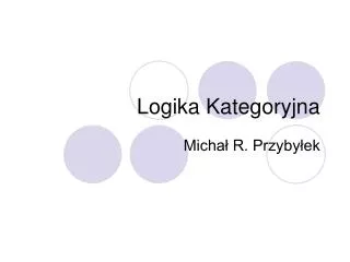logika kategoryjna