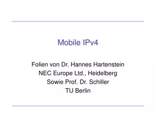 mobile ipv4