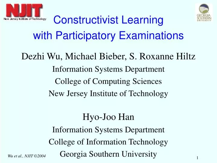 constructivist learning with participatory examinations