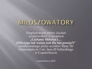 mi oszowatory