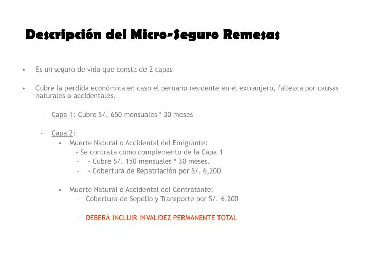 descripci n del micro seguro remesas