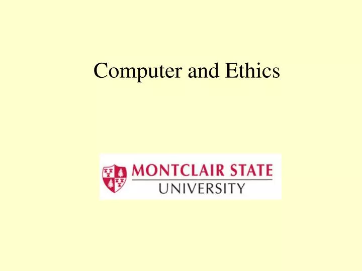 computer and ethics