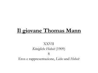 il giovane thomas mann