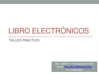 libro electr nicos
