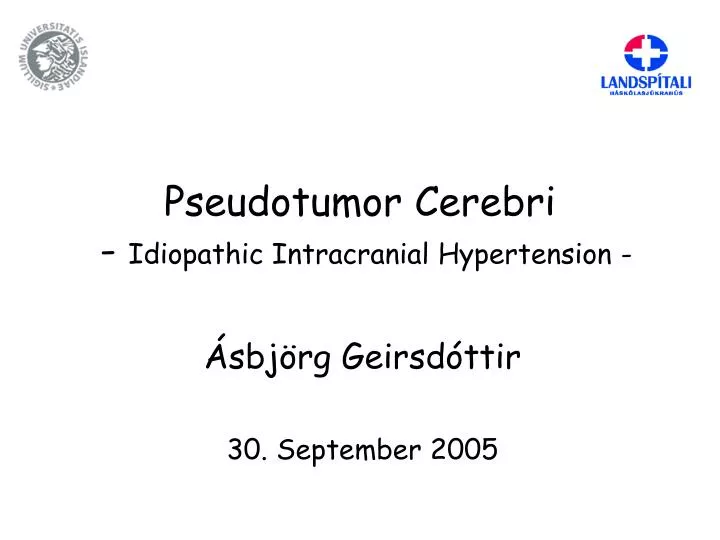 pseudotumor cerebri idiopathic intracranial hypertension