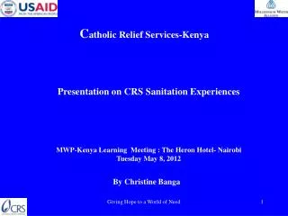 C atholic Relief Services-Kenya