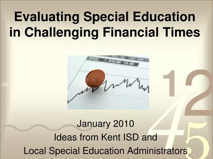 evaluating special education in challenging financial times