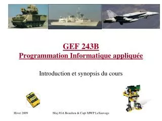 gef 243b programmation informatique appliqu e