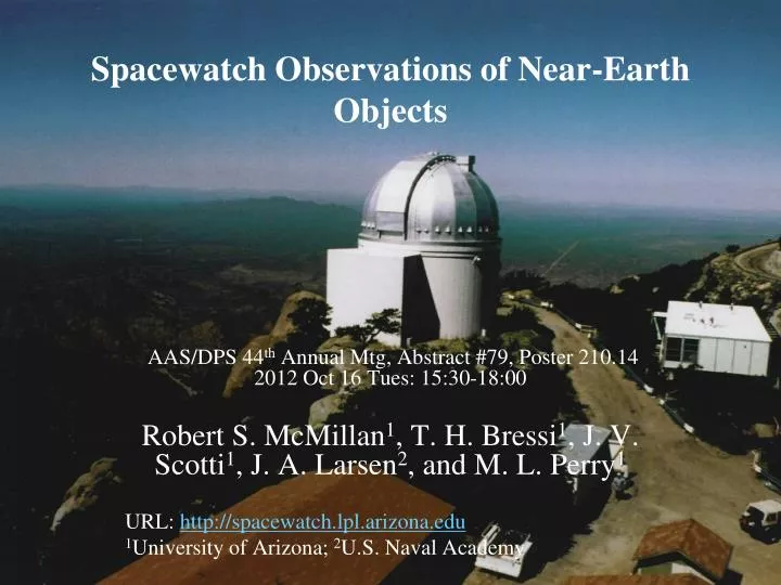 spacewatch observations of near earth objects