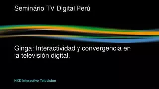 hxd interactive television