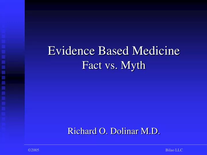 evidence based medicine fact vs myth