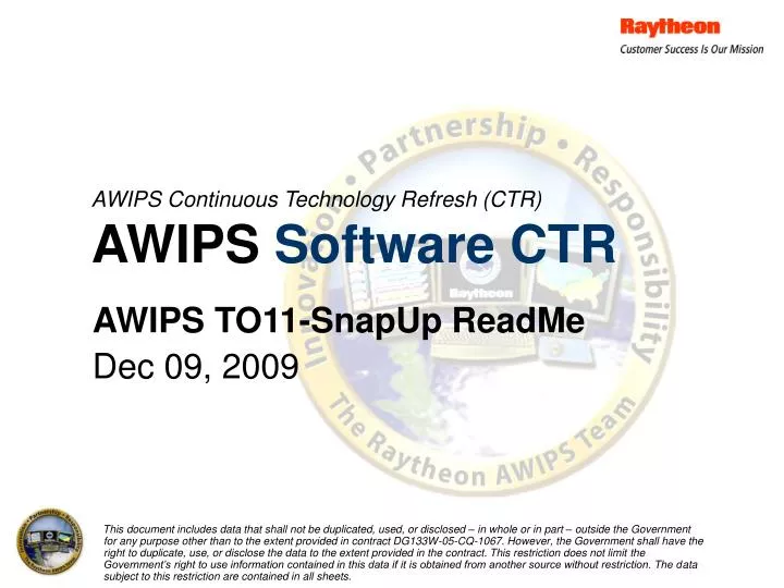 awips continuous technology refresh ctr awips software ctr